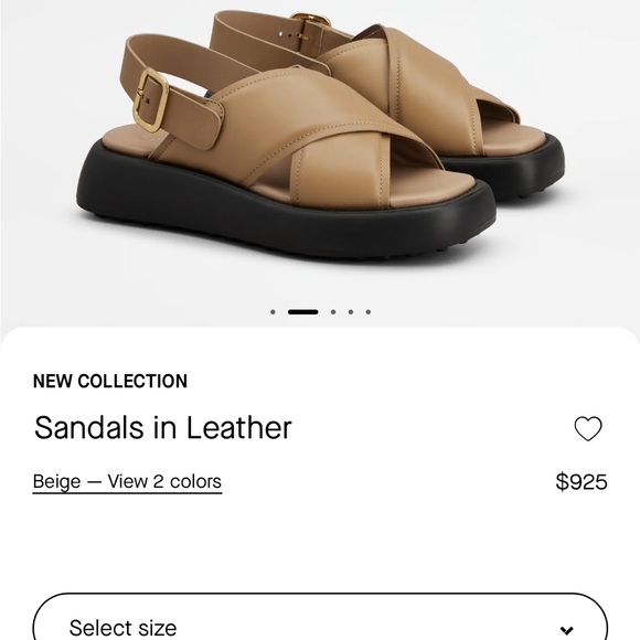 Tod’s black leather, crisscross sandal. Current to the brand. - Picture 9 of 9